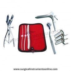 Hegar uterine dilator 3 pieces set,3-4, 5-6, 17-18, pinwheel, mathieu, grave large, collin 3pcs